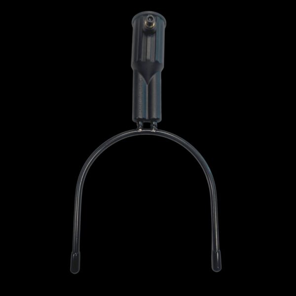 Black pole hook with threaded handle